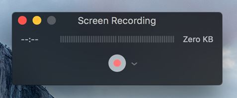 Quicktime screen recording