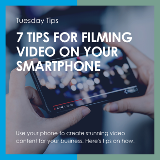 Tuesday Tips - 7 Tips on Filming Video