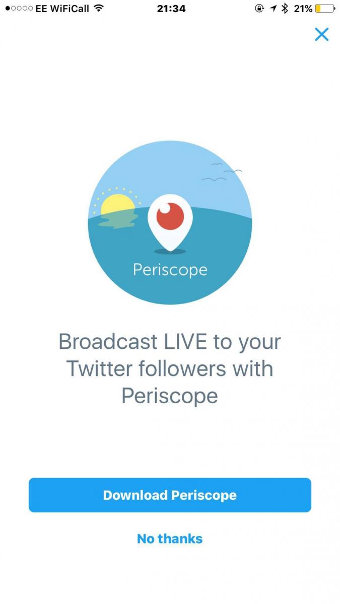 Broadcasting live video on Twitter | Cosmic