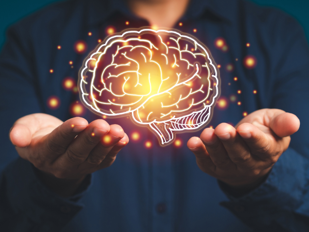 ai brain sat in someone's hands