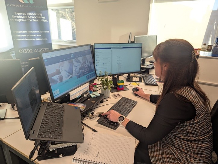 Heidi at Cathedral Appointments using Power Automate to streamline recruitment operations through Cosmic’s Bootcamp