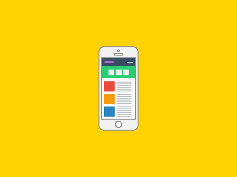 An animated image showcasing the different views of a website across multiple devices